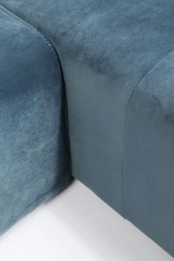 Online KARE Design Sofa modułowa Infinity Velvet Ocean 306x182 cm niebieska prawa - KARE
