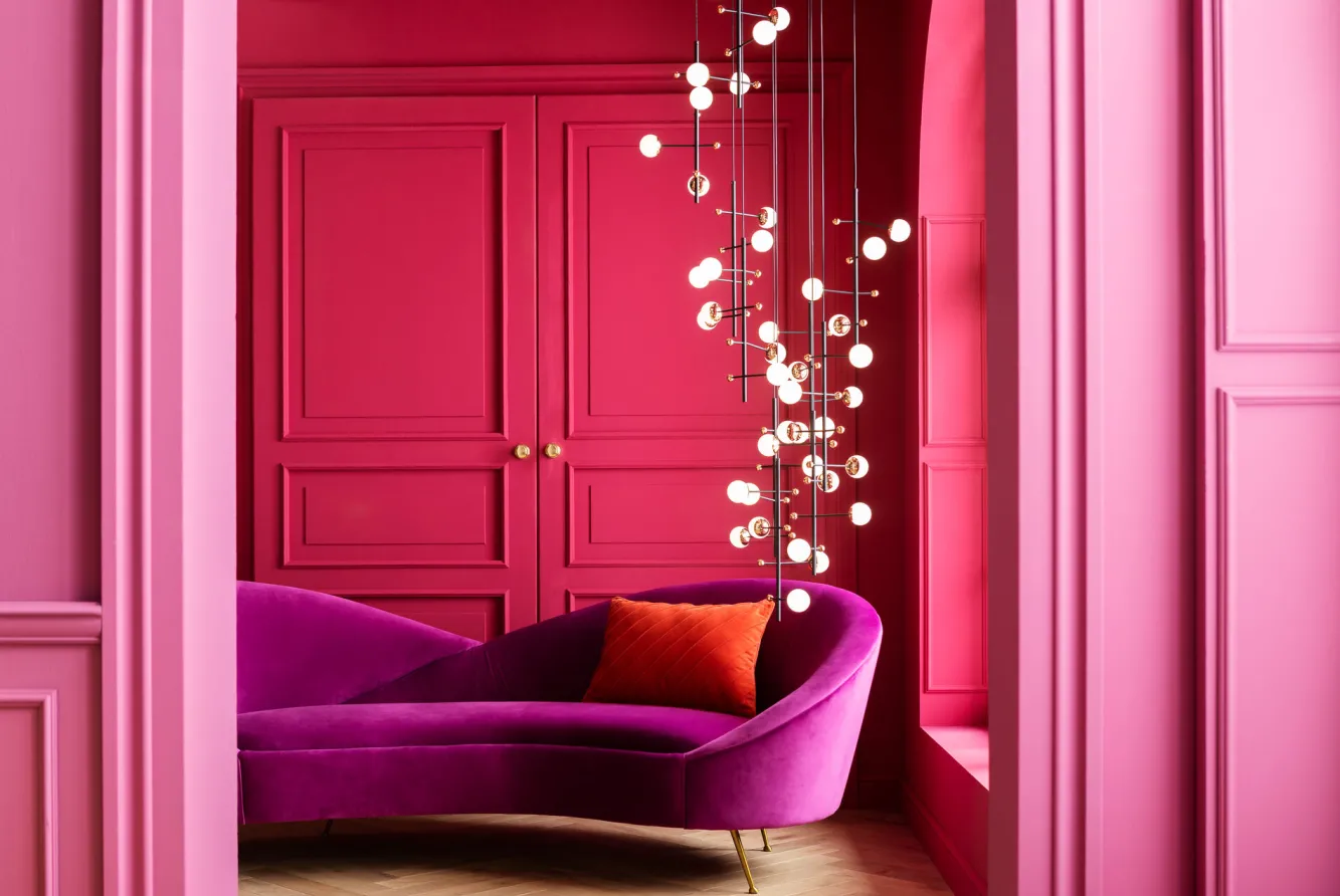 Online KARE Design Sofa Night Fever 232 cm fioletowa - KARE