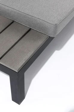 Sale KARE Design Sofa ogrodowa ze stolikiem Holiday Black 242x242 cm - KARE