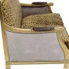 New KARE Design Sofa 2-os. glamour do salonu panterka rama złota 135 cm - KARE
