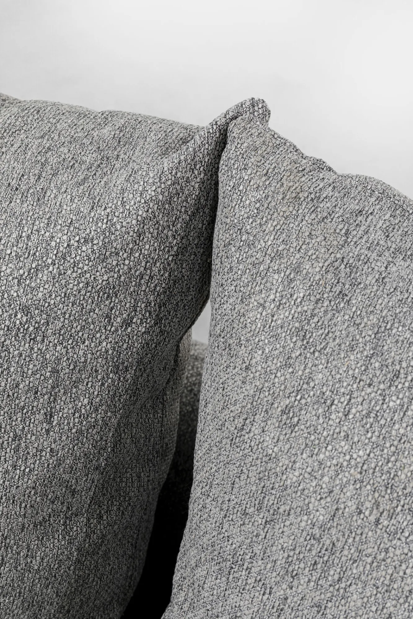 Best KARE Design Sofa 3-osobowa 219 cm tapicerowana szara nogi czarne - KARE