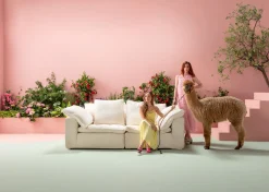 New KARE Design Sofa 3-osobowa skandynawska biała z poduszkami 230 cm - KARE