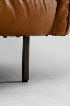 New KARE Design Sofa 3-osobowa skóra semianilinowa brązowa 226 cm - KARE