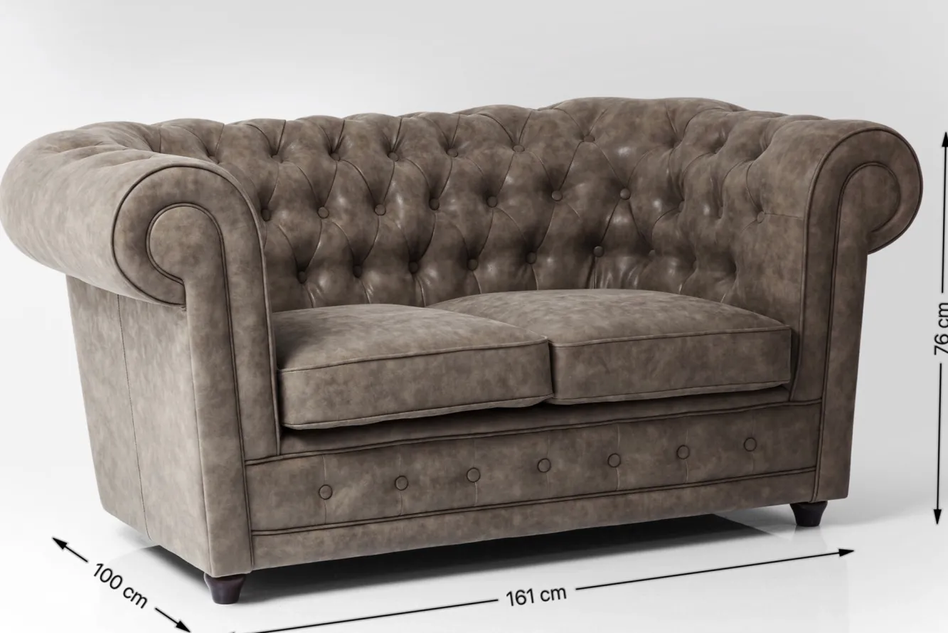 Outlet KARE Design Sofa Oxford Vintage Smart 2 os. 160 cm - KARE