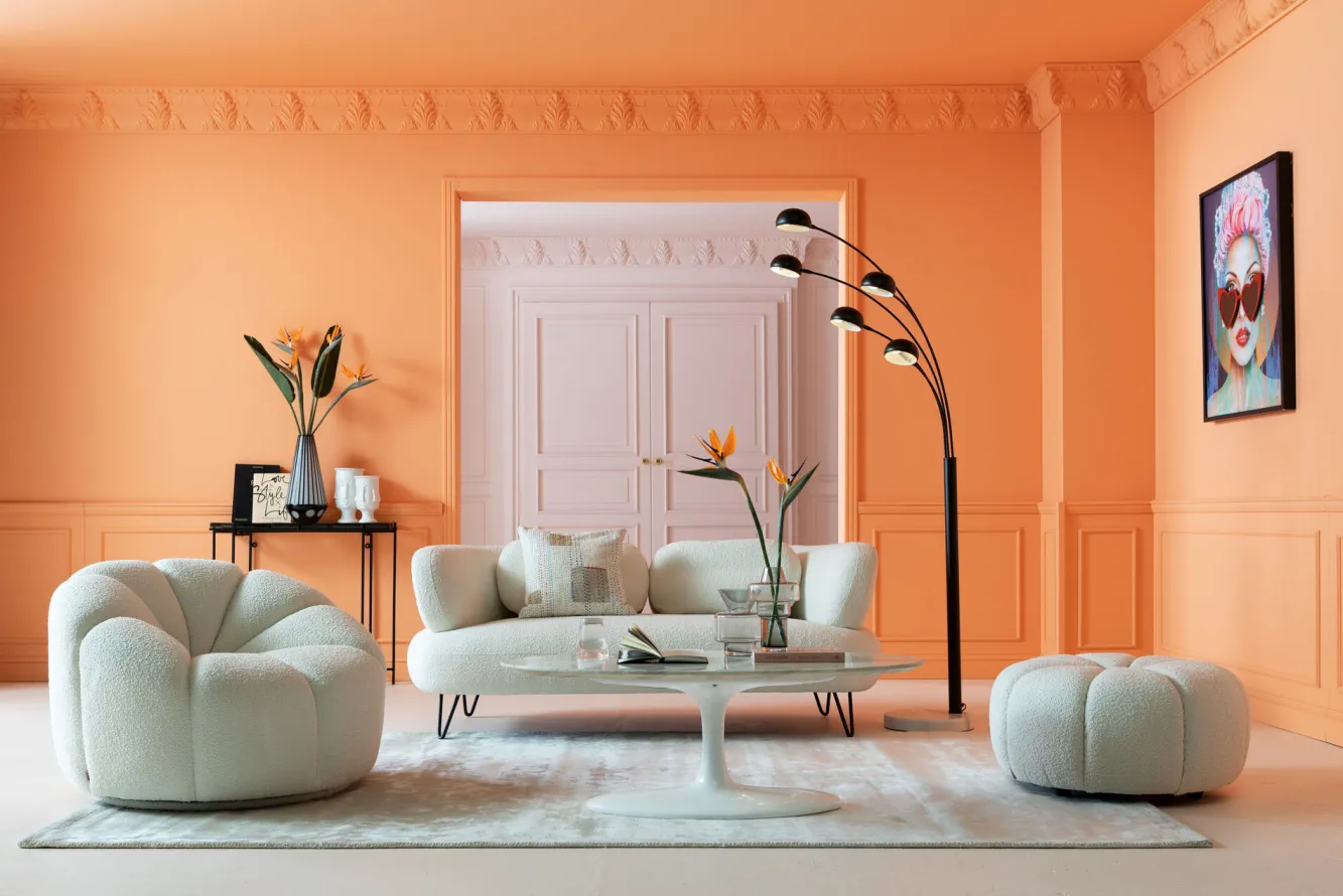 Outlet KARE Design Sofa Peppo 2-os. 182 cm biała - KARE