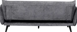 Discount KARE Design Sofa rozkładana do salonu szara nogi czarne drewniane 216 cm - KARE