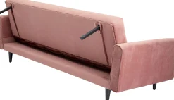 Hot KARE Design Sofa rozkładana Milchbar 219 cm jasnoróżowa - KARE