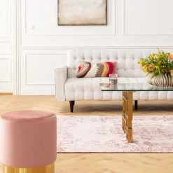 Best KARE Design Sofa rozkładana Milchbar 219 cm beżowa - KARE