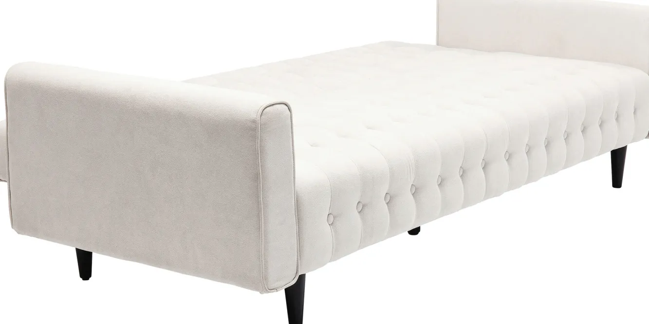 Best KARE Design Sofa rozkładana Milchbar 219 cm beżowa - KARE