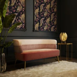 Sale KARE Design Sofa Sandwich 125 cm jasnoróżowa - KARE