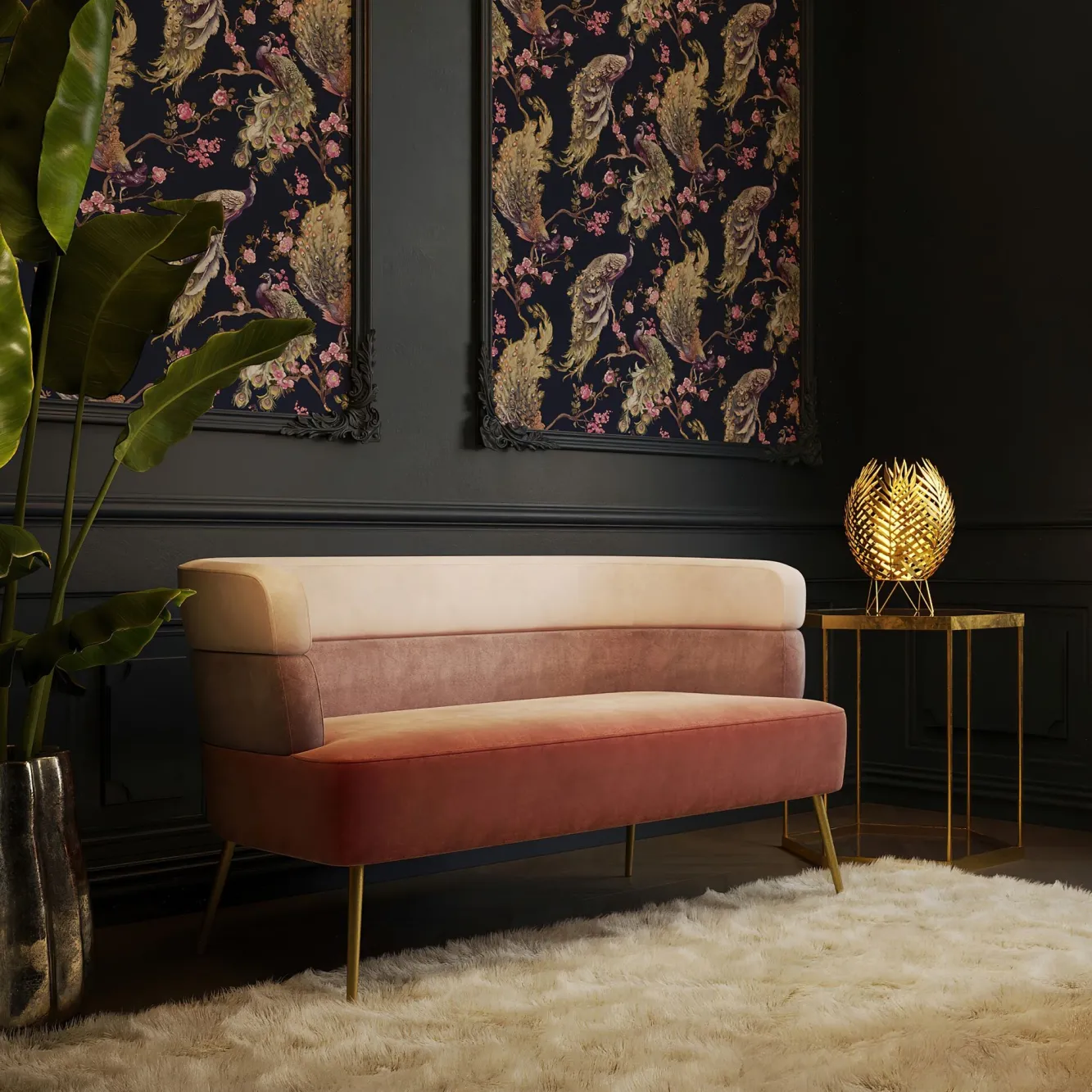 Sale KARE Design Sofa Sandwich 125 cm jasnoróżowa - KARE