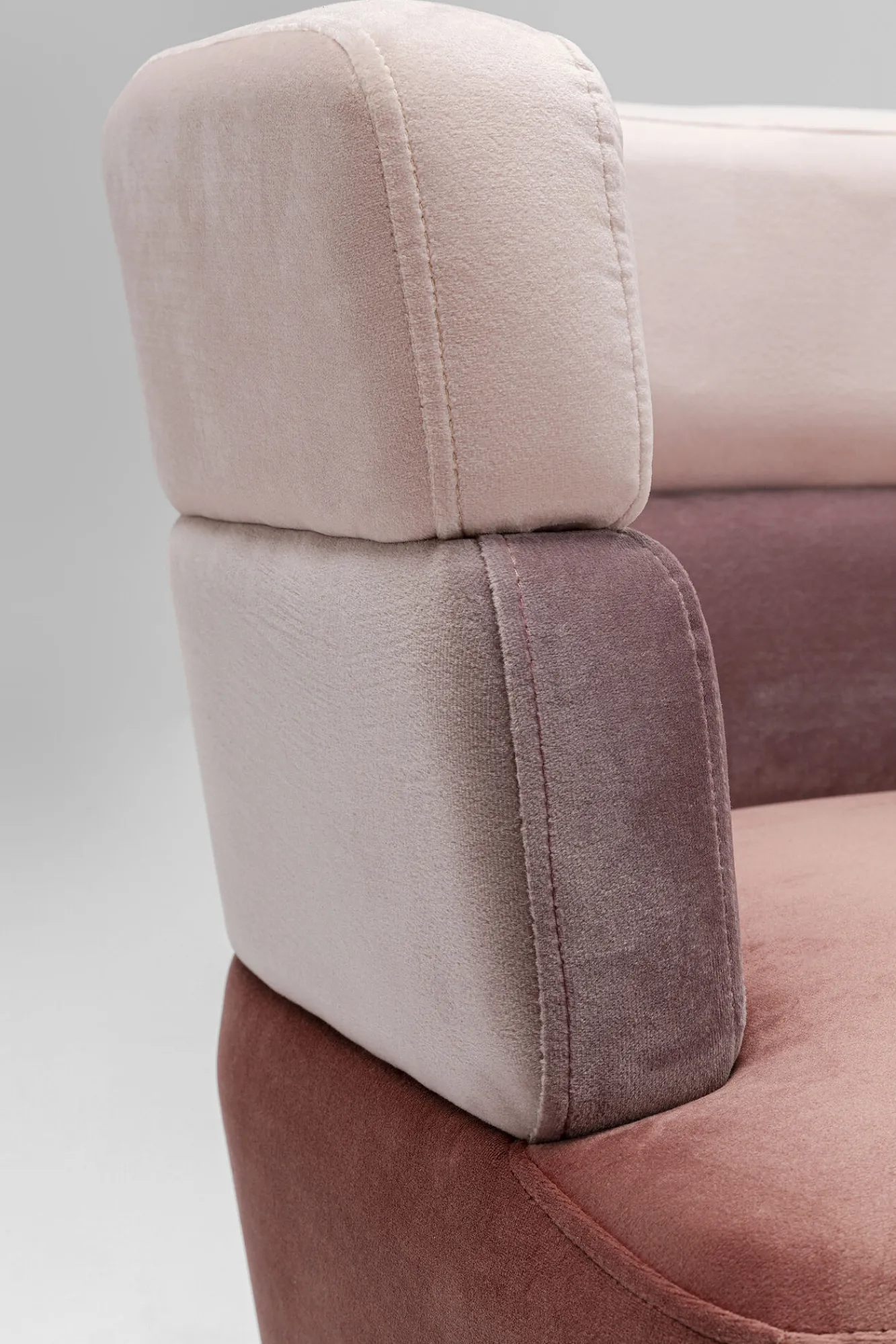 Sale KARE Design Sofa Sandwich 125 cm jasnoróżowa - KARE