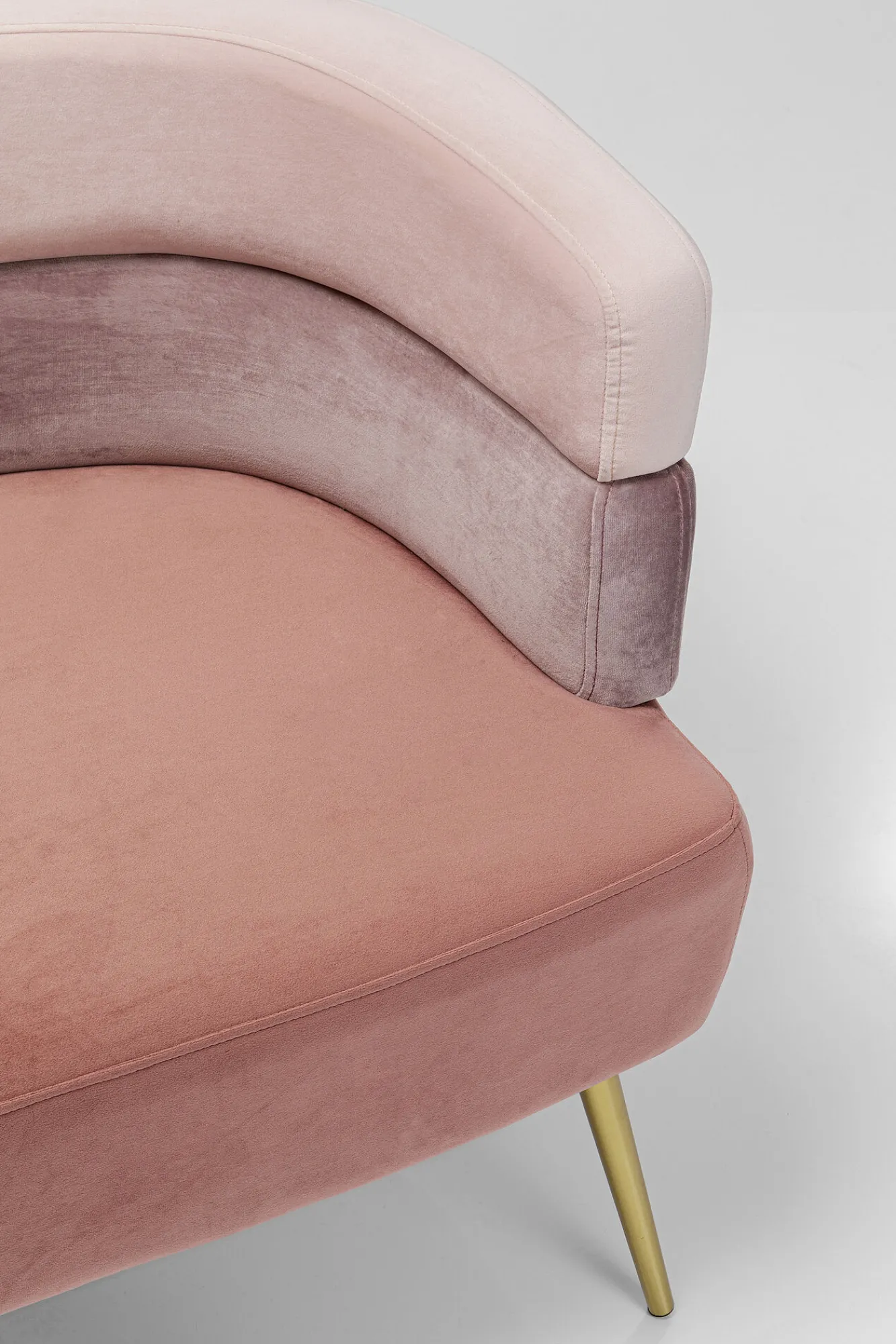 Sale KARE Design Sofa Sandwich 125 cm jasnoróżowa - KARE