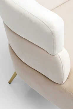 Sale KARE Design Sofa Sandwich 2 os. 125 cm kremowo-beżowa - KARE