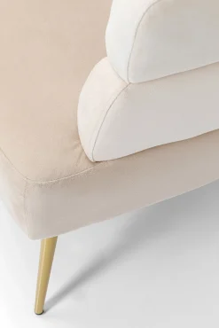 Sale KARE Design Sofa Sandwich 2 os. 125 cm kremowo-beżowa - KARE