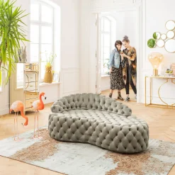 Hot KARE Design Sofa Santa Barbara 162x65 cm beżowa - KARE