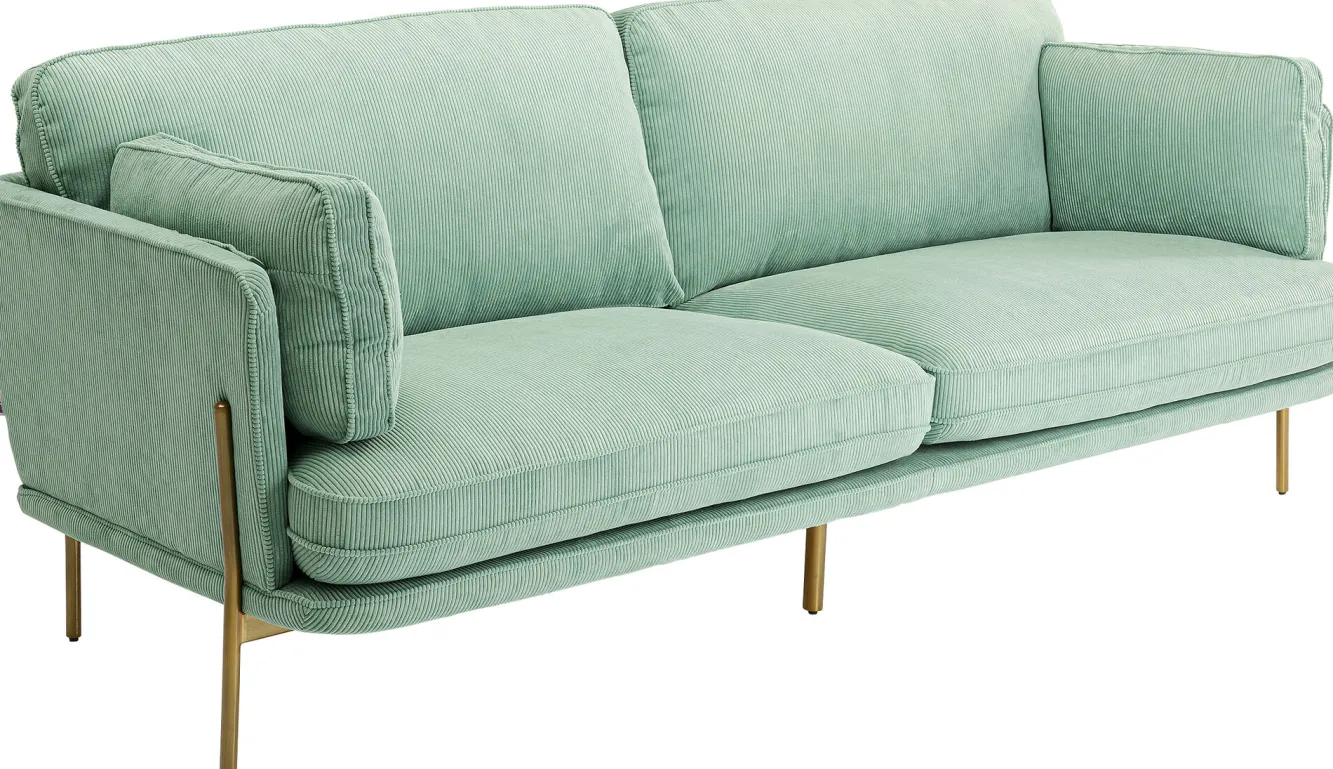 Hot KARE Design Sofa Shirly 3 os. 221 cm miętowa - KARE