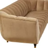 Fashion KARE Design Sofa Spectra 245x71 cm brązowa welurowa - KARE