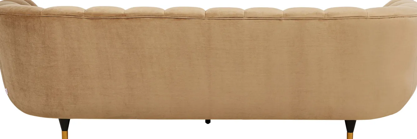Fashion KARE Design Sofa Spectra 245x71 cm brązowa welurowa - KARE