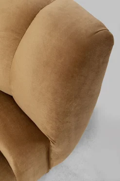 Fashion KARE Design Sofa Spectra 245x71 cm brązowa welurowa - KARE