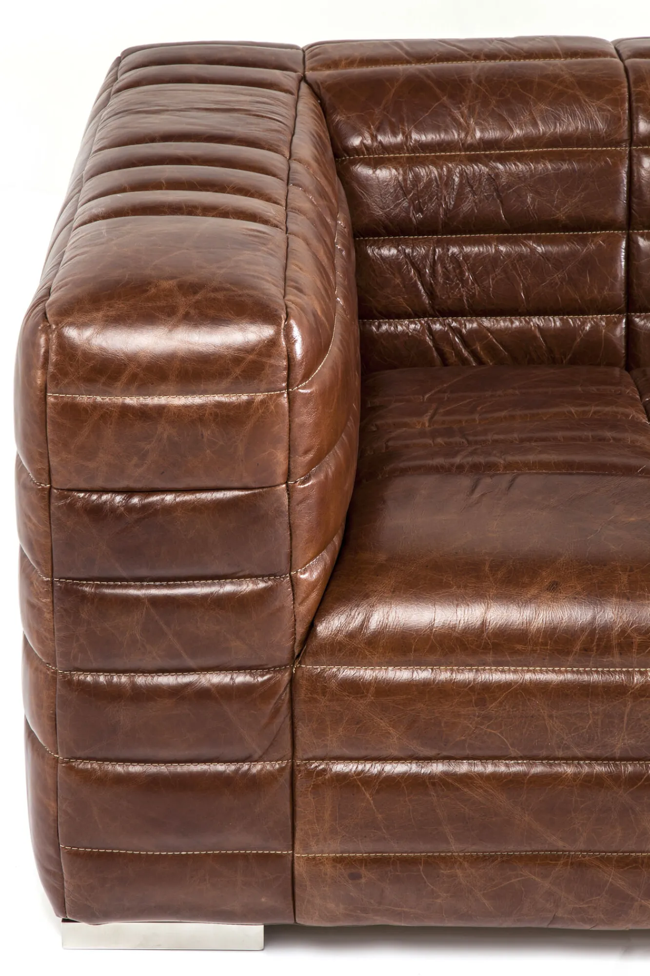 Clearance KARE Design Sofa Square Dance 234x112 cm skóra naturalna - KARE