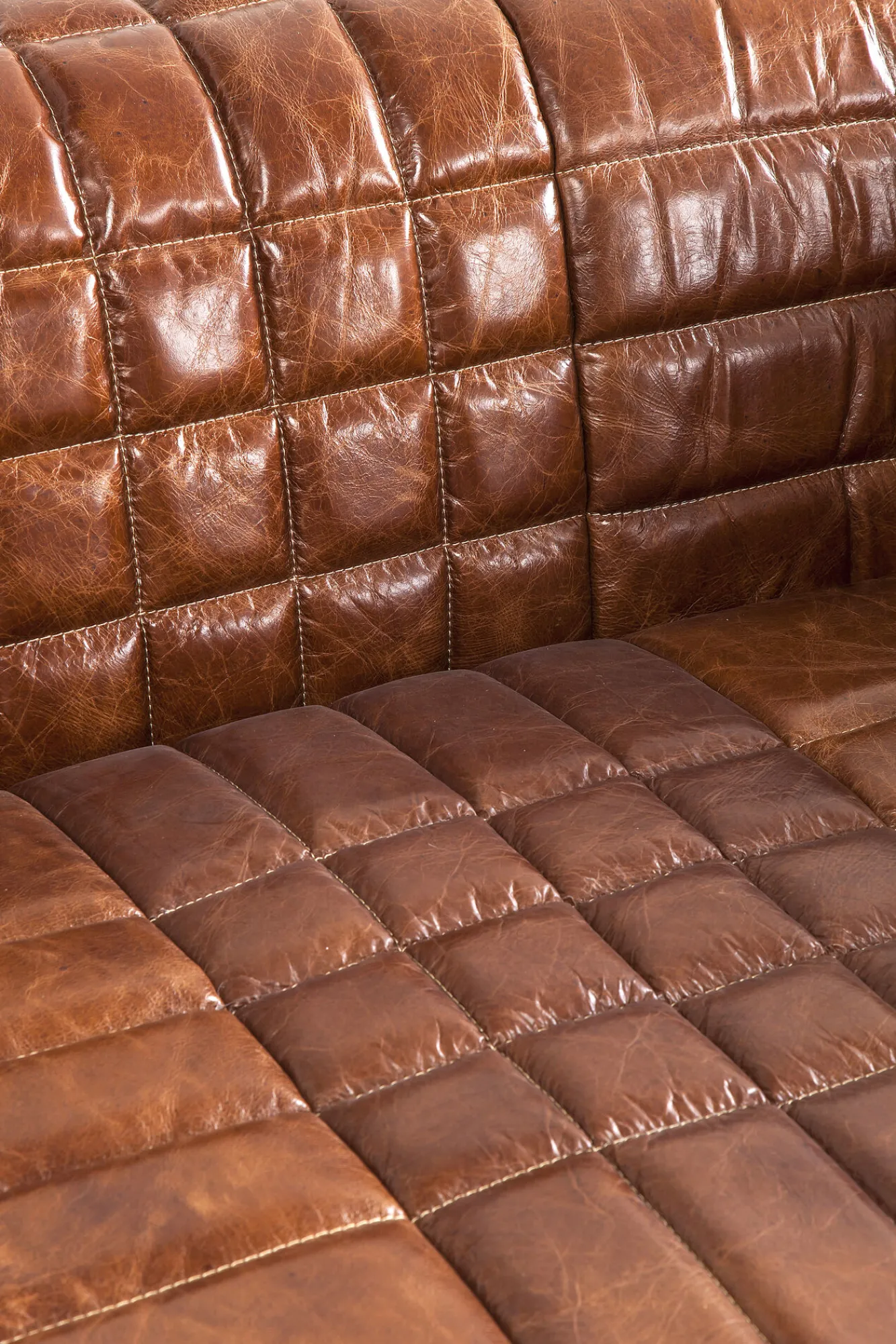 Clearance KARE Design Sofa Square Dance 234x112 cm skóra naturalna - KARE