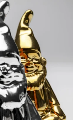 Fashion KARE Design Solniczka i pieprzniczka Gnome srebrno-złota (2-szt) - KARE