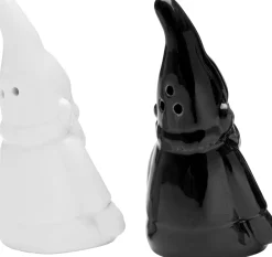 Best KARE Design Solniczka i pieprzniczka Gnome czarno-biała (2-szt) - KARE