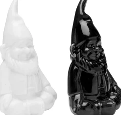 Best KARE Design Solniczka i pieprzniczka Gnome czarno-biała (2-szt) - KARE