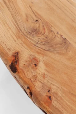 Sale KARE Design Stół 6-8 osobowy do loftu naturalny drewniany blat akacja czarne metalowe nogi 160x80 cm - KARE