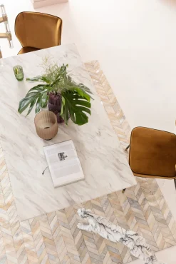 Clearance KARE Design Stół Artistico Marble 160x90 cm biały - KARE