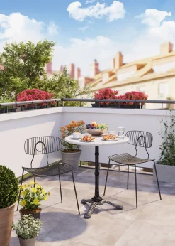 Hot KARE Design Stół barowy Round ∅60 cm biały - KARE