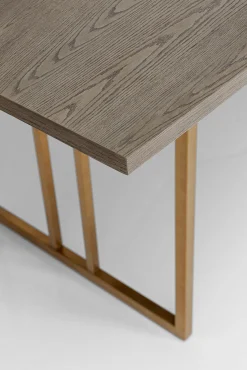 Hot KARE Design Stół Cesaro 200x100 cm naturalny - nogi złote - KARE
