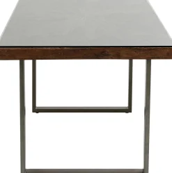 Hot KARE Design Stół Conley 180x90 cm brązowy nogi stalowe - KARE