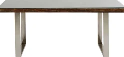 Sale KARE Design Stół Conley 180x90 cm brązowy nogi chromowane - KARE