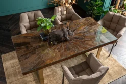 Sale KARE Design Stół Conley 180x90 cm nogi mosiężne - KARE