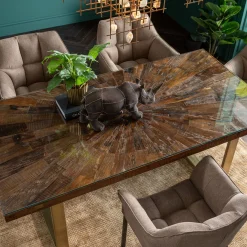 Sale KARE Design Stół Conley 180x90 cm nogi mosiężne - KARE