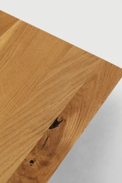 Hot KARE Design Stół do jadalni blat drewno dębowe olejowane nogi krzyżowe czarne stalowe 200x100 cm - KARE