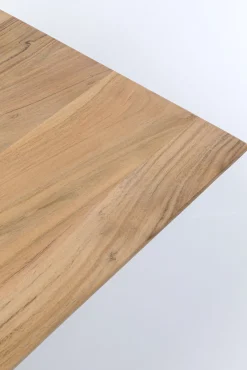 Outlet KARE Design Stół do jadalni blat z drewna akacjowego nogi czarna stal 180x90 cm - KARE