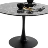 Online KARE Design Stół do jadalni czarny blat MDF imitacja marmuru Ø110 cm - KARE