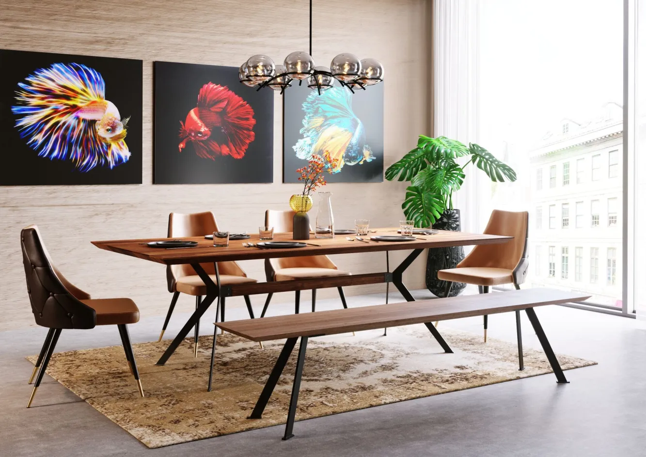 Online KARE Design Stół Downtown 220x100 cm drewniany - KARE