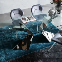 Discount KARE Design Stół Gloria 200x100 cm chromowy - KARE