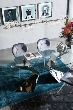 Discount KARE Design Stół Gloria 200x100 cm chromowy - KARE