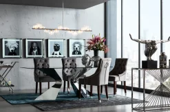 Discount KARE Design Stół Gloria 200x100 cm chromowy - KARE