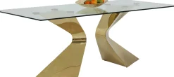 Fashion KARE Design Stół Gloria 200x100 cm złoty - KARE