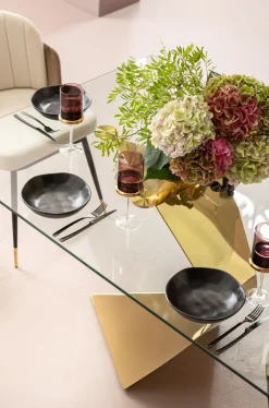 Fashion KARE Design Stół Gloria 200x100 cm złoty - KARE