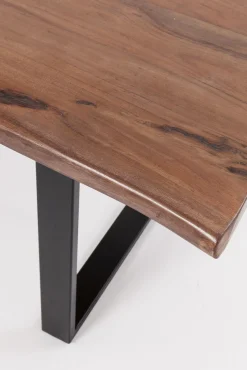 Hot KARE Design Stół Harmony Walnut 160x80 cm akacja nogi chromowe matowe - KARE