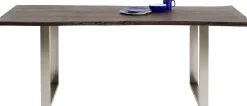 Hot KARE Design Stół Harmony Walnut 160x80 cm akacja nogi chromowe matowe - KARE