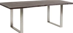 Hot KARE Design Stół Harmony Walnut 160x80 cm akacja nogi chromowe matowe - KARE
