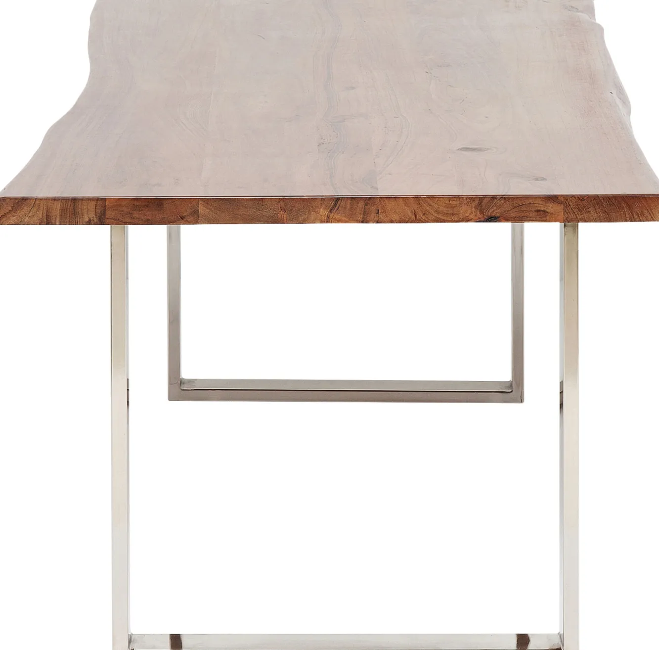 Hot KARE Design Stół Harmony Walnut 160x80 cm akacja nogi chromowe matowe - KARE
